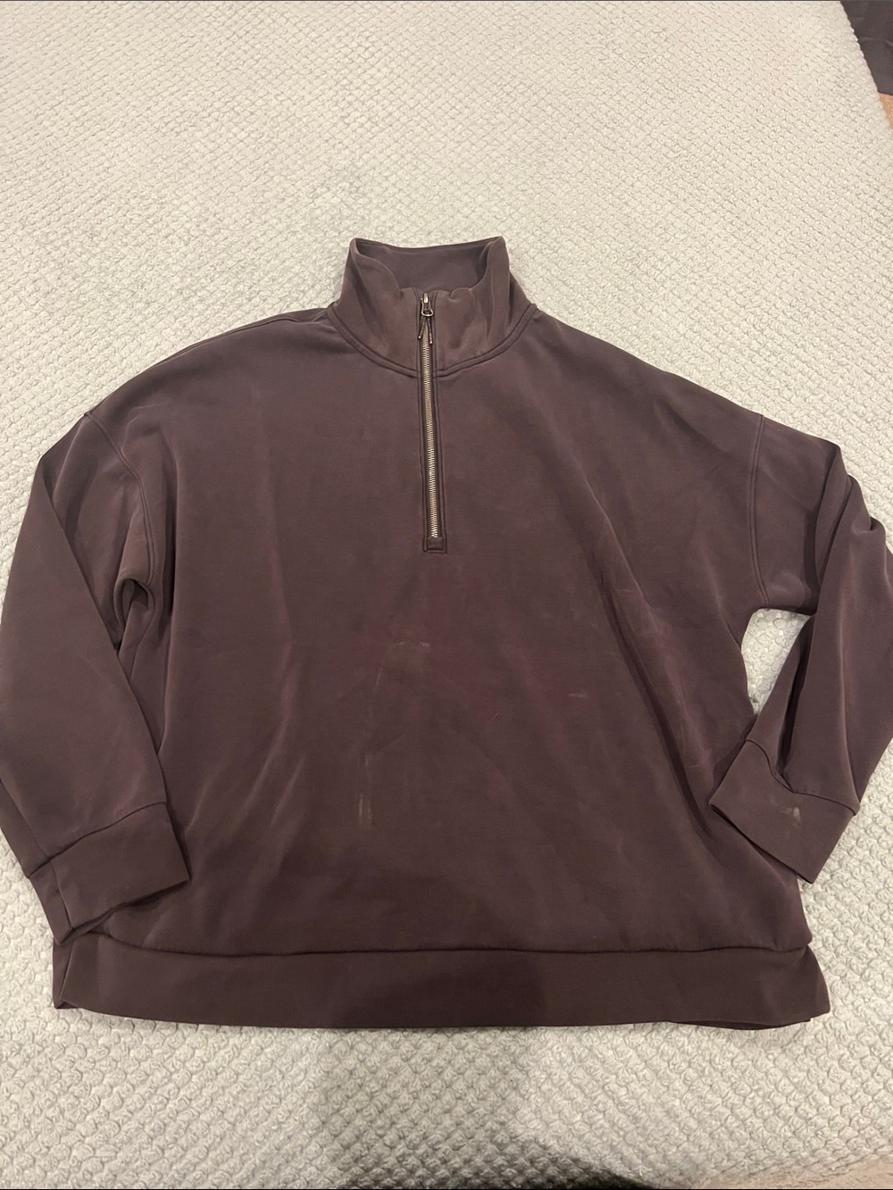 Women's Half-Zip Pullover Sweatshirt in Black